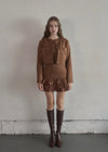 Crop suède jacket