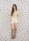 CABLE HOODIE MINI KNIT