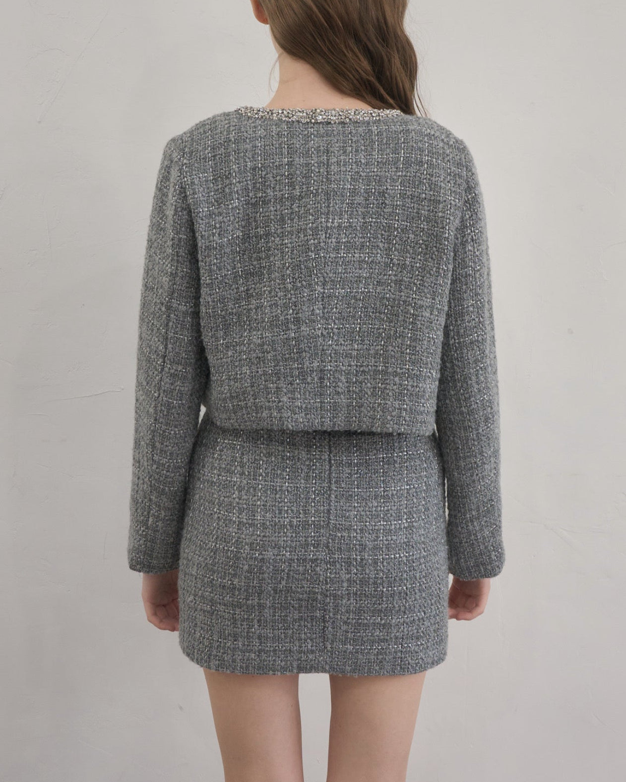 ジャケット・アウター YILON TWINKLE TWEED JACKET Twinkle tweed