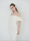 FEMININE COTTON MERMAID DRESS