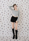 LACE RIBBON RIB TEE