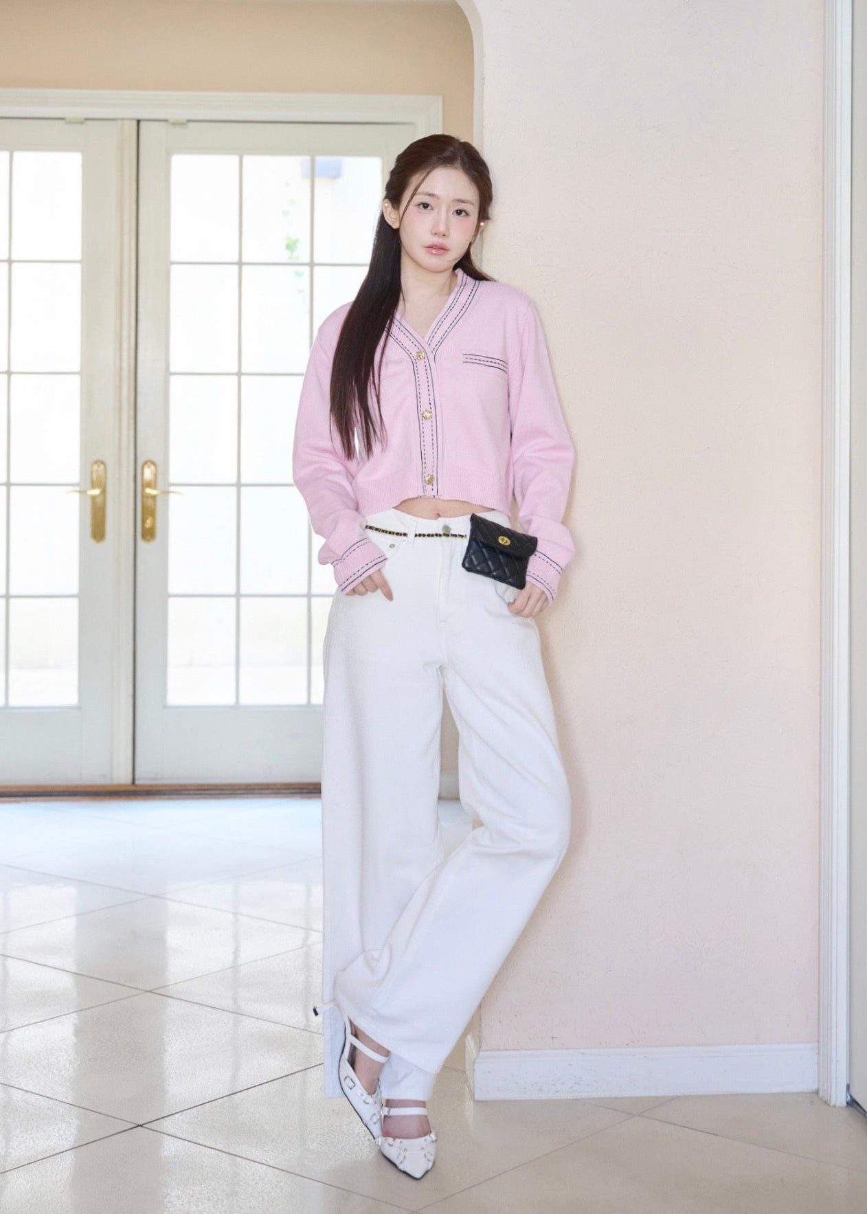 トップス YILON BI-COLOR STITCH CARDIGAN BI-COLOR STITCH CARDIGAN – YILON