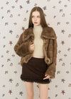 SUEDE FRILL MINI SKIRT