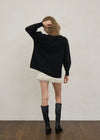 SUEDE FRILL MINI SKIRT