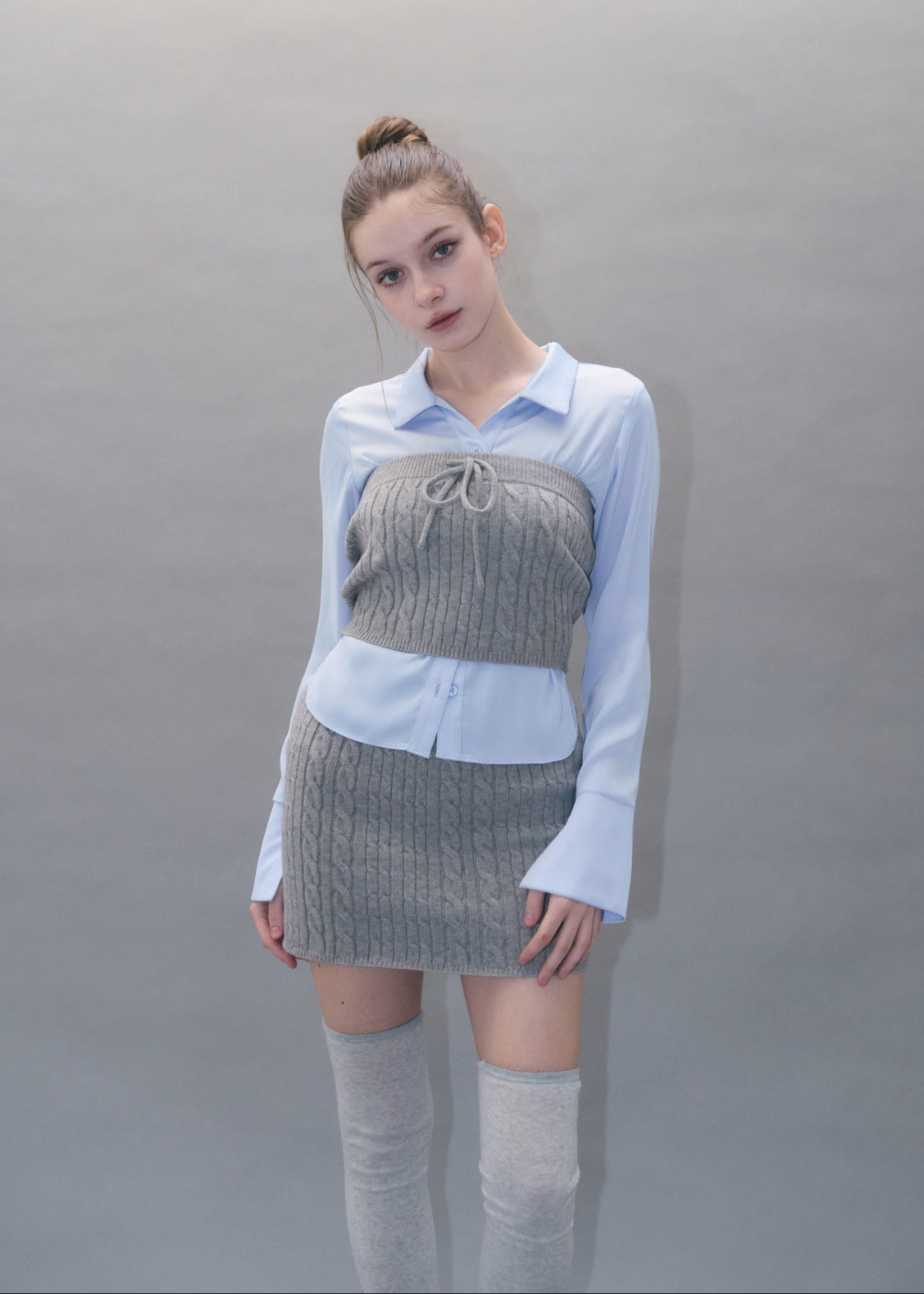 Cable bustier layered Set – YILON