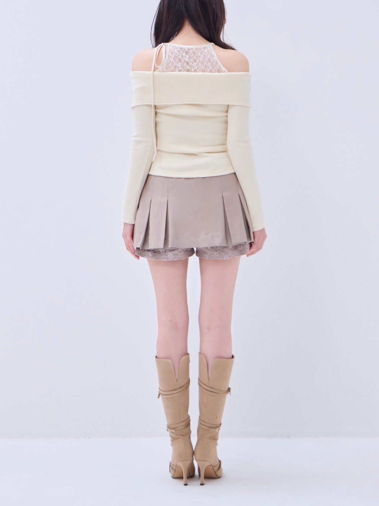 Lace pleats pants skirt – YILON