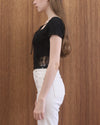 RIBBON LACE TEE
