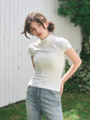 French sleeve bijou tee