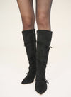 Strap belt long boots