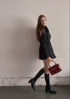 Fur collar classical coat