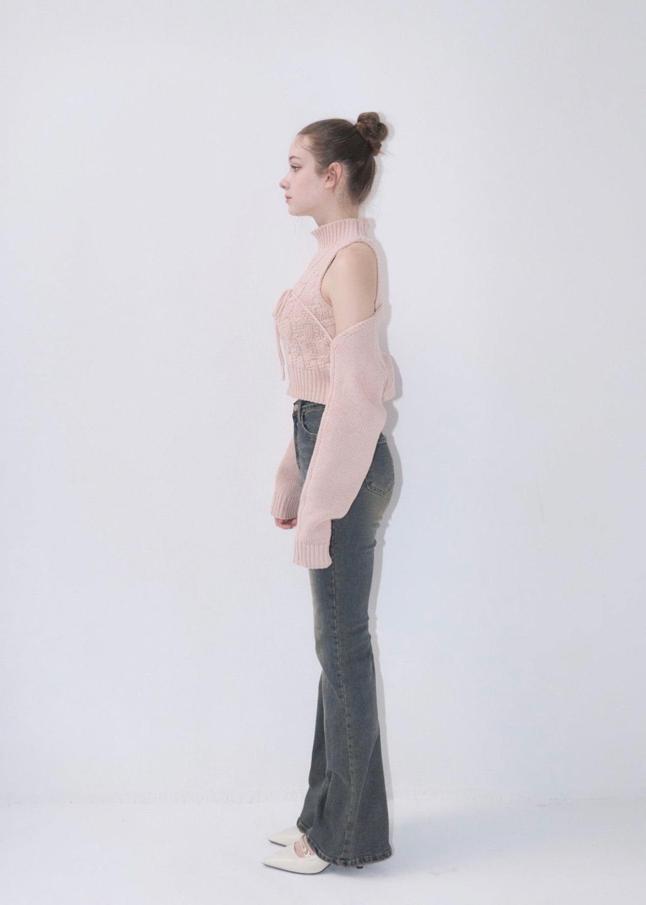 【新品】yilon LAYERED KNIT ENSEMBLE ピンク Layered knit ensemble – YILON