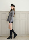 WAIST TIE KNIT JACKET