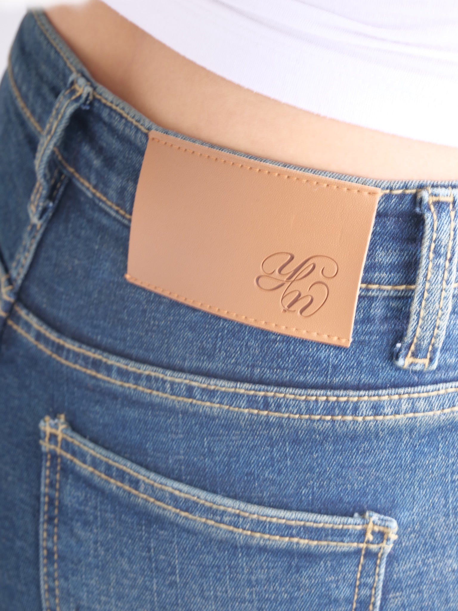 パンツ SEMI FLARE DENIM yilon blue SL Semi flare denim – YILON