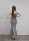 Tweed lace mermaid dress