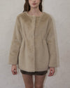 <予約商品>Waistmark eco fur coat
