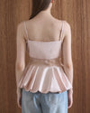 BALLOON LACE CAMI TOP