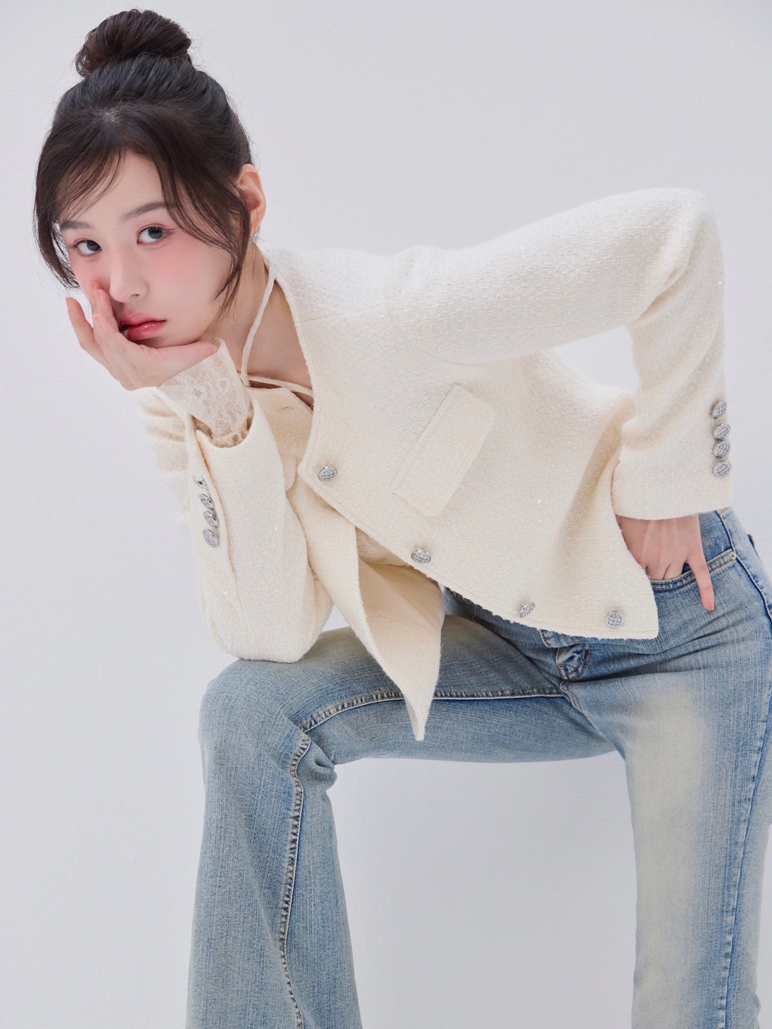 ジャケット・アウター yilon TWINKLE TWEED JACKET Twinkle tweed jacket – YILON