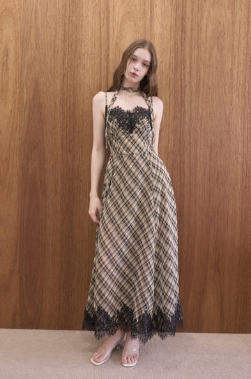 CHIFFON CHECK ELEGANT OP