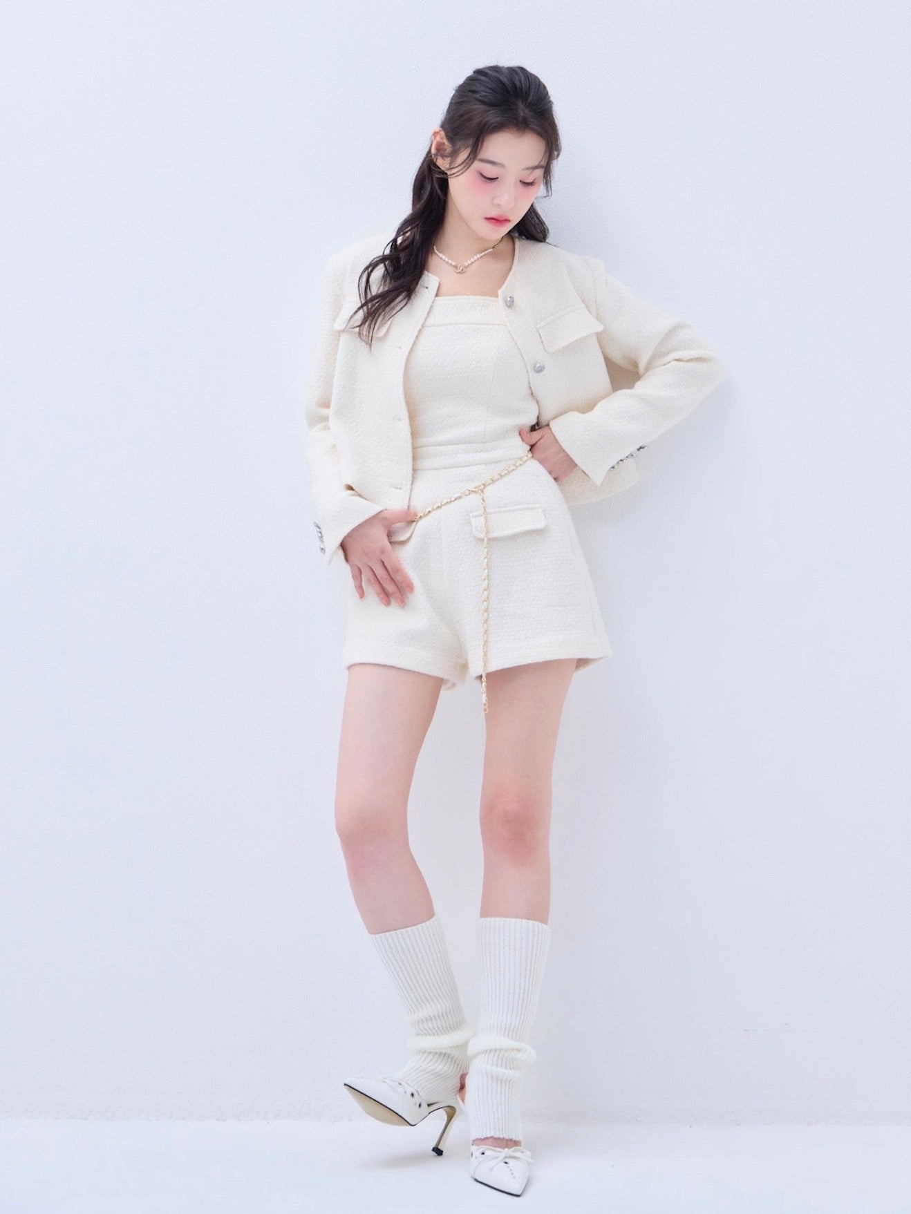 Twinkle tweed rompers – YILON