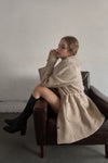 Fur collar classical coat