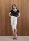 RIBBON LACE TEE
