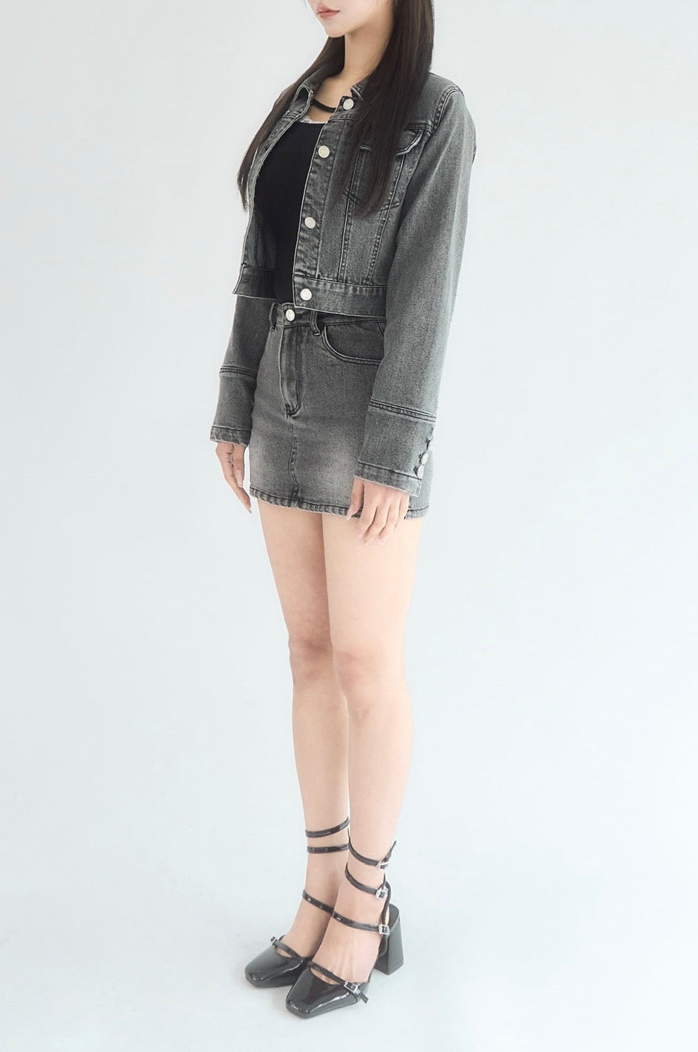 ジャケット・アウター yilon BLOSSOM LACE DENIM JACKET Blossom lace denim jacket – YILON