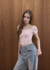 RIBBON LACE TEE