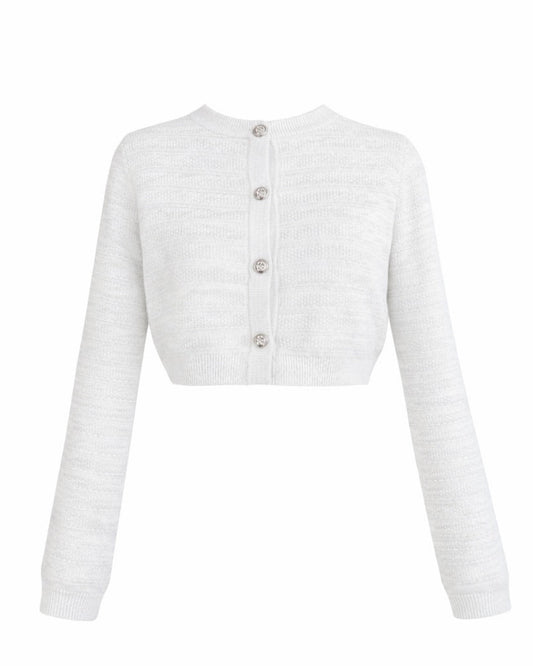 SUMMER KNIT BORDER CARDIGAN