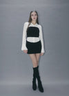 Cable bustier layered Set