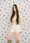 CABLE HOODIE MINI KNIT