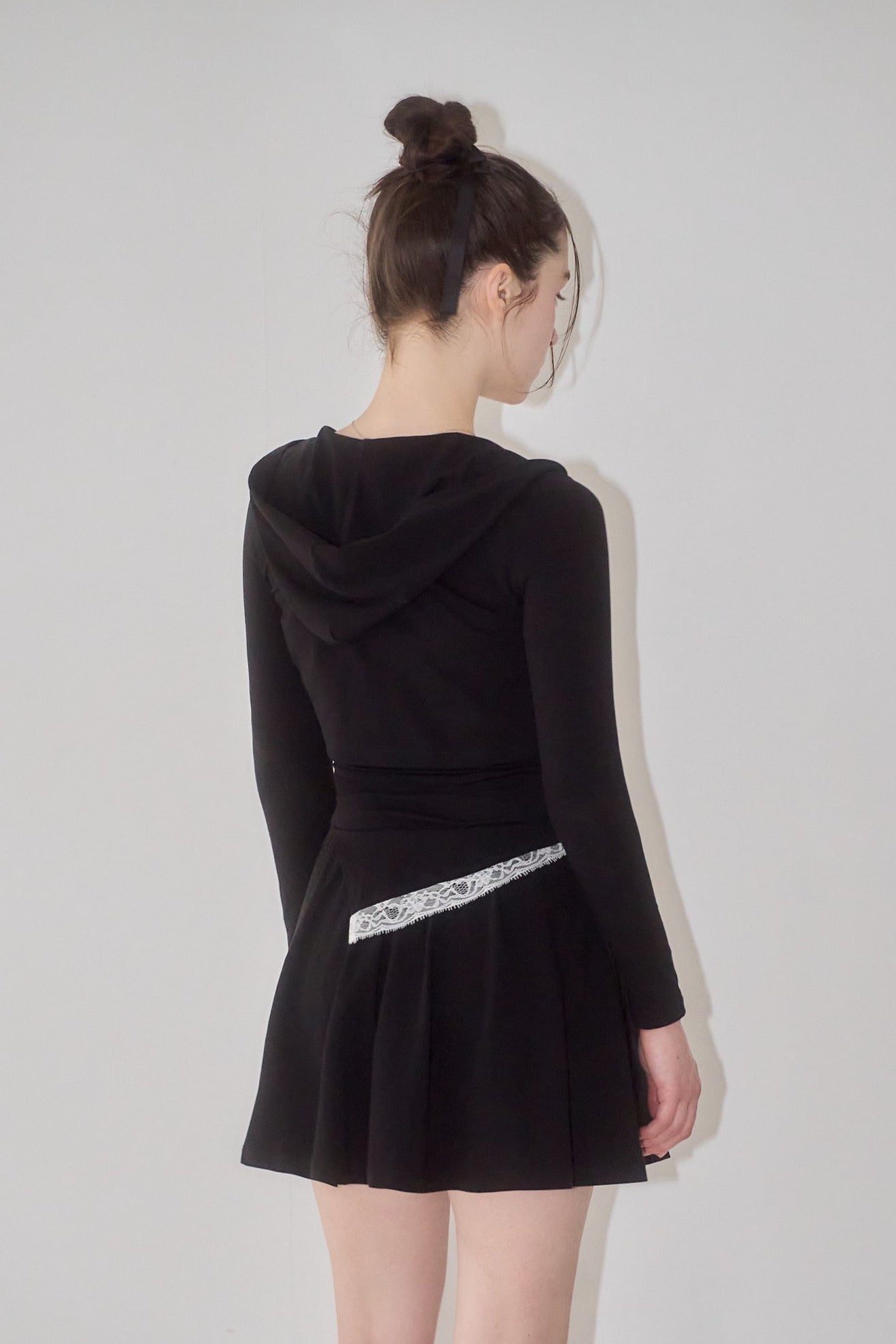 スカート yilon LACE PLEATS PANTS SKIRT Lace pleats pants skirt – YILON