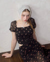 Little flower chiffon blouse