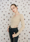 LACE RIBBON RIB TEE
