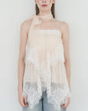 LACE TRIM TIERED CAMI TOP