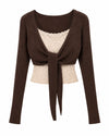 LACE LAYERED KNIT
