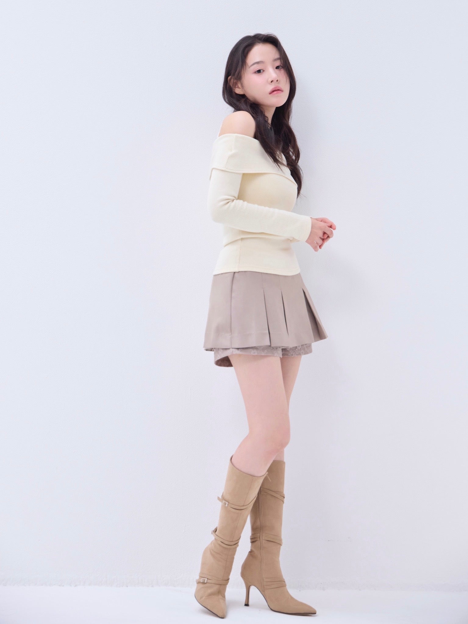Lace pleats pants skirt – YILON