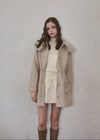 Fur collar classical coat