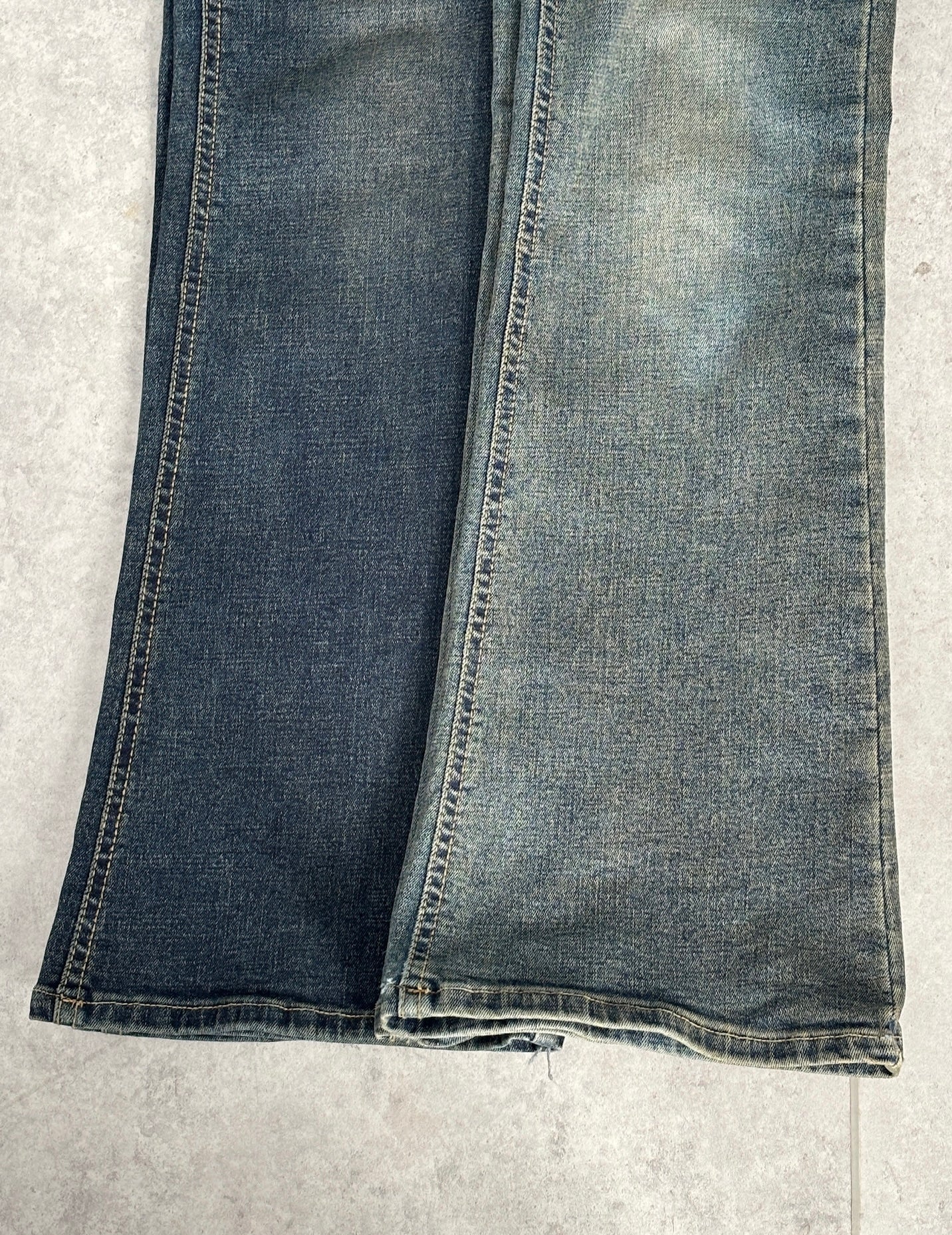 パンツ YILON Semi flare denim XS wash blue Semi flare denim – YILON