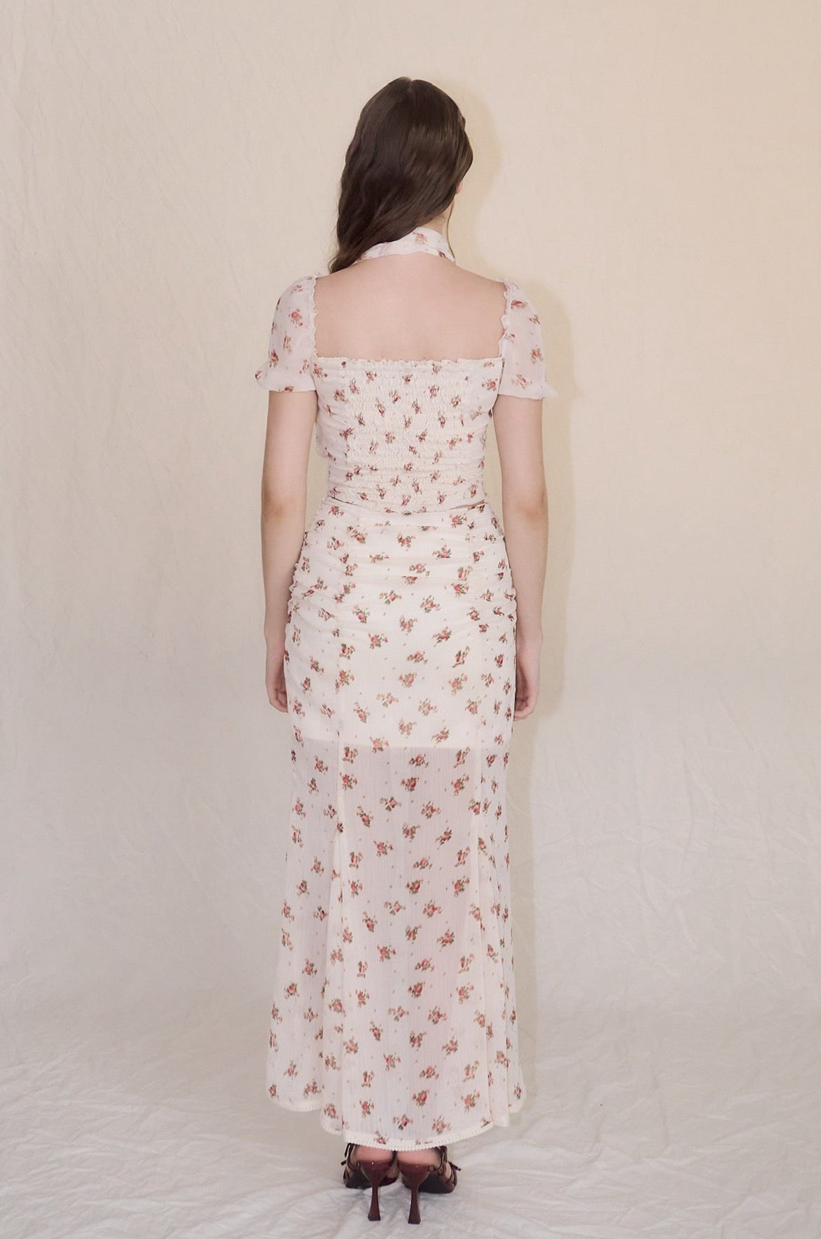 Little flower chiffon skirt – YILON