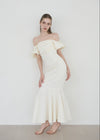 FEMININE COTTON MERMAID DRESS