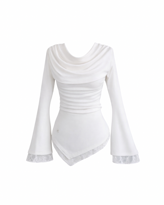 DRAPE LACE TEE