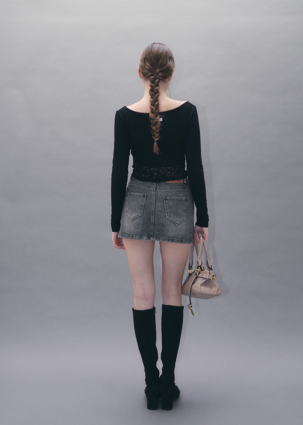 Gather lace tee – YILON