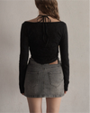 Full lace ribbon tee