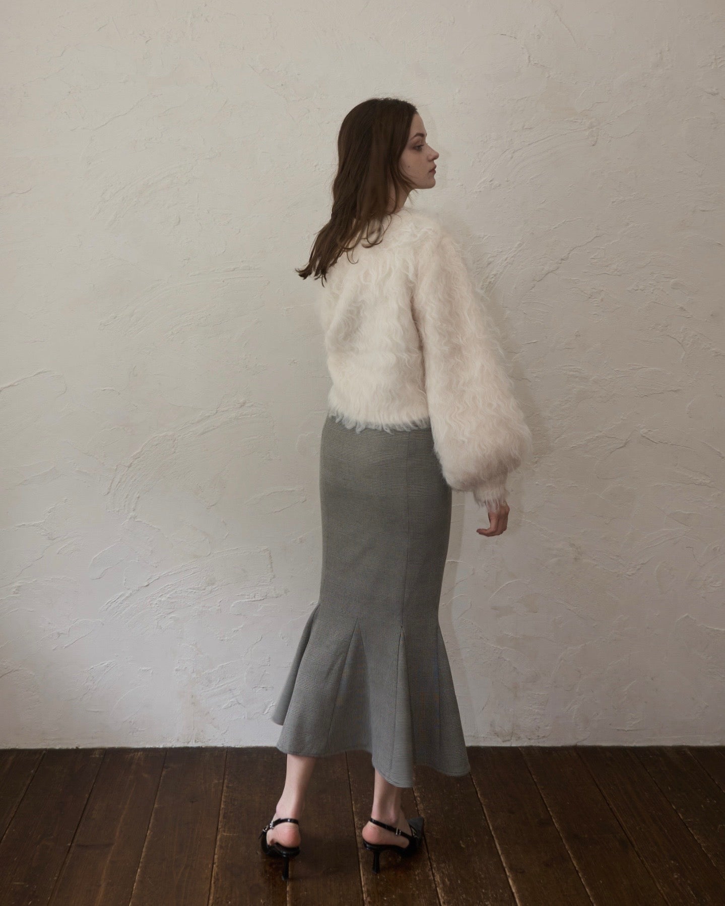 Shaggy drop cardigan – YILON