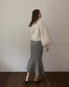 Shaggy drop cardigan