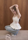 BALLOON LACE CAMI TOP