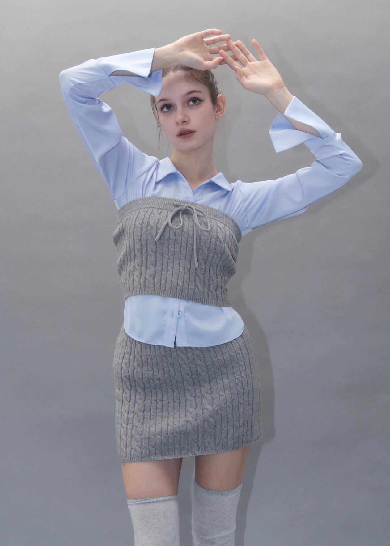 Cable bustier layered Set – YILON