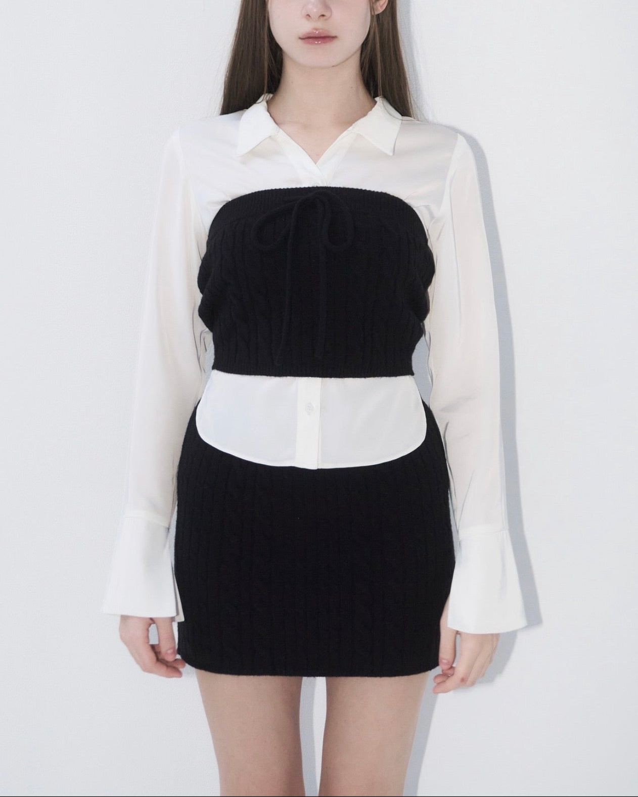 Cable bustier layered Set – YILON