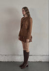Crop suède jacket