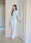 DRAPE LACE TEE